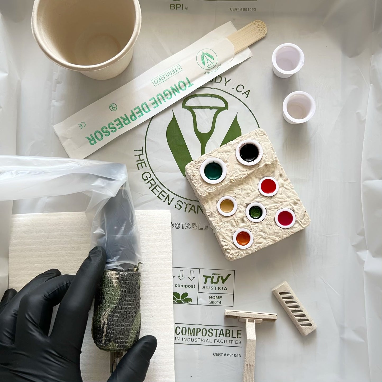 compostable station covers