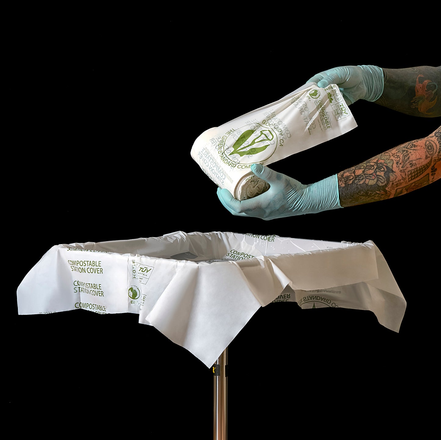 compostable station covers