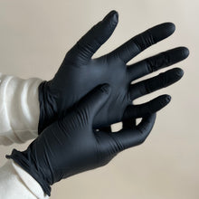 Load image into Gallery viewer, Black Biodegradable Nitrile Gloves