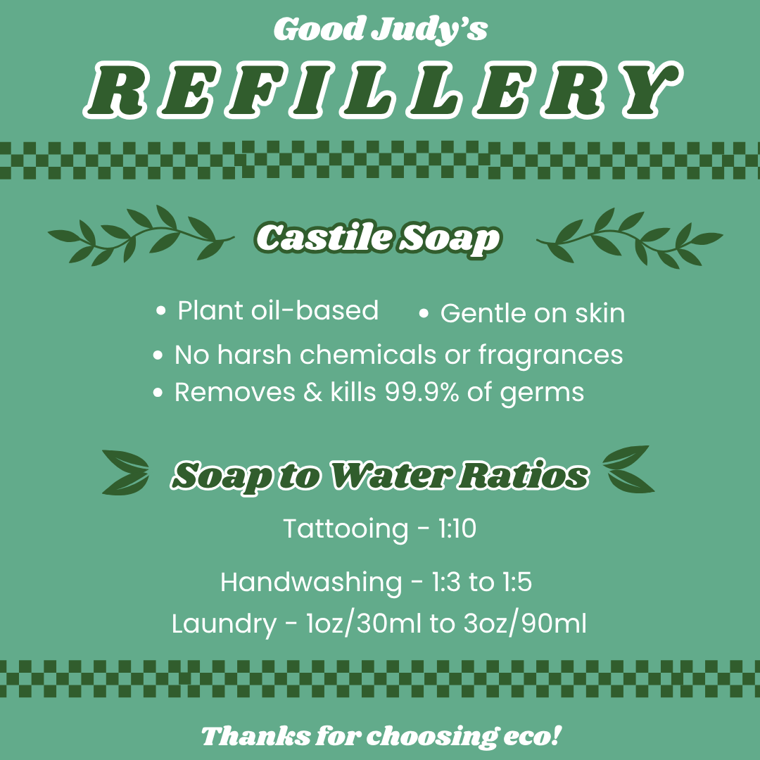 Castile Soap: In-Store Only