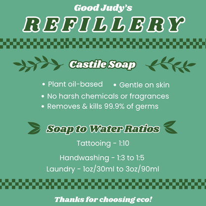 Castile Soap: In-Store Only