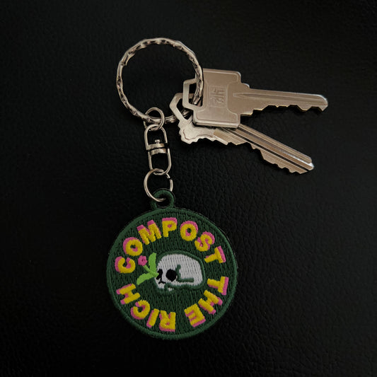 Compost The Rich Key Chain